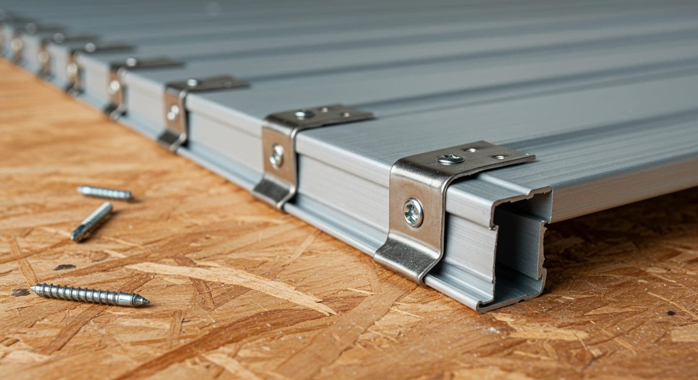 Kenet çatı nedir — gizli klips ve standing seam profil bileşenleri detay, dik kenet sistemi nasıl çalışır
